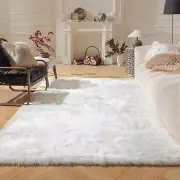 Ashler Faux Fur Rug, Fluffy Shaggy Area Rug Ultra Soft 5 x 7 Feet Rectangle F...