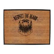 Animal Respect The Beard - Funny Novelty Doormat Man Cave Floor mat