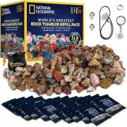 Rock Tumbler Refill Kit 2.26 kg Mix of Rocks for Tumbling and Rough Gemstones