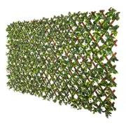 Premium Jasmine Artificial Hedge Extendable Trellis / Screen 2 Meter By 1 Meter UV Resistant (PVC)