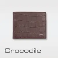 在飛比找PChome24h購物優惠-Crocodile 經典鱷魚壓紋短夾 0103-4005