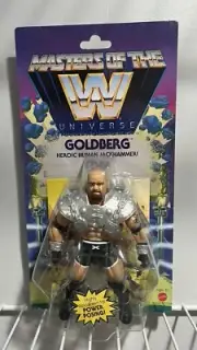 MATTEL WWE MASTERS OF THE UNIVERSE GOLDBERG WWF WCW NWO DX RARE ACTION FIGURE