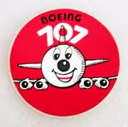 Vintage Boeing Aerospace Jet Plane 707 Sticker New NOS 1997