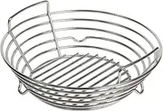 Vankey Charcoal Basket for Kamado Joe JR，Heavy Duty Stainless Steel Charcoal Ash Basket fit Minimax Big Green Egg and Other Smoker Grill