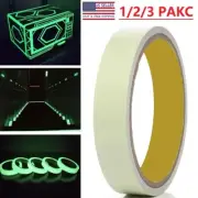 3 PCS Glow-in-the-dark Tape Waterproof Fluorescent Tape Neon Safety Markers Tool