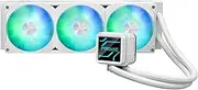 ASUS Prime LC 360 ARGB White Edition all-in-one CPU liquid cooler with special CPU contact area & finned channel, water block with infinity mirror lens options, pre-installed ARGB fans & Aura lighting