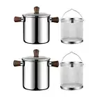 Small Deep Fryer Pot Mini Deep Fryer Small Pot with Handle Deep Frying Pot for