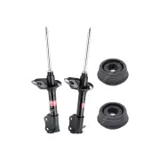 2x Rear KYB Shock Absorbers + Strut Mount Kit for Hyundai Excel X3 Sprint 97-00