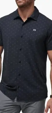 NWT Travis Mathew Set A Course Perfect Button Down Shirt Mens XL