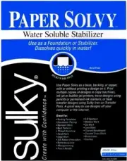 Sulky Paper Solvy Stabilizer - White - 8.5'' x 11'' Pkg. (12 Sheets)