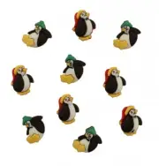 Tiny Christmas Penguins 4453 - Buttons Galore - Animals - Craft Sew Scrap