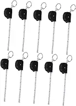 GLEAVI 10pcs Mini Tape Measure Keychain Retractable Measuring Tape with Keychain Attachment for Versatile Use Home Improvement Sewing and Crafting Steel Construction