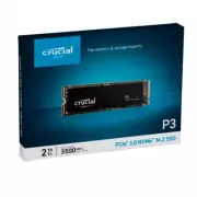 SSD M.2 Crucial P3 2TB NVMe M.2 PCIe 3D NAND SSD CT2000P3SSD8 UP to 3500MB/s