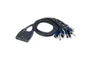 CS64US 4 Port USB Kvm Switch Inc 0.9Mt Cables Built In