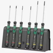 Wera 118150 Kraftform Micro Slotted/Phillips Precision Screwdriver Set + Rack