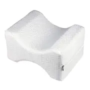 Memory Foam Knee Pillow for Side Sleepers, Hip Leg Pillows for Sleeping, Spacer Cushion for Sciatica Relief, Back Pain, Leg Pain, Pregnancy, Hip and Joint Pain
