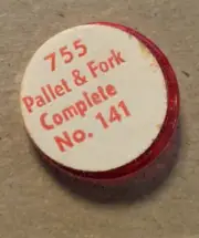 NEW ELGIN 755 PALLET & FORK COMPLETE - Watch Replacement Part #141