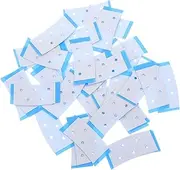 Generic 40pcs Wig Tape Wigs Double Sided Adhesive Tape 2 Sided Tape Double Side Tape Double Sided Tape Head Scarf Tape Adhesive Tape for Lace Front Wig Patch Hair Sky-Blue Plastic
