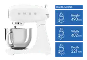 Smeg 50's Style Stand Mixer White