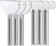 Metal Tube Key, Set of 6 Reusable Toothpaste Tube Roller, Toothpaste Dispenser Key Hair Color Tube Wringer Coloring Paint Roller Tool