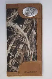 ZEP-PRO Kansas Jayhawks roper REALTREE MAX-5 Camo Wallet ONLY NO BOX