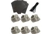 Pool Snooker Billiard Table Deluxe Empire Rail Silver Pocket Nets & Black Leather Set