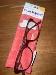 New FOSTER GRANT Coloread EVALINA Pink Women's Reading Glasses +2.00 Free✈️