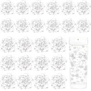 24 Pcs Artificial Pearl String for Floating Candle Faux Pearls Beads String