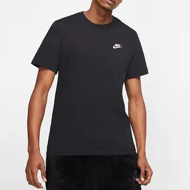 Nike NSW CLUB TEE 男短袖上衣 黑-AR4999013