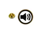 pins pin's badge metal lapel hat button sound volume ref2