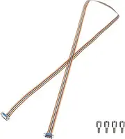 uxcell IDC Rainbow Wire Flat Ribbon Cable DB15 Female to DB15 Female 59 Inch Length 2.54mm Pitch Breadboard Jumper Wires for Electronic Projects