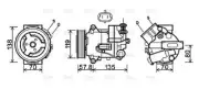 AVA Aircon Compressor OLAK496 for Opel Insignia (2009) 1.8 VVT Ecotec (for: Opel)
