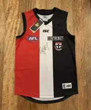 St Kilda Saints Signed Guernsey Jersey Jumper By Xavier Clarke Mens Size XL BNWT