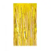 Gold Metallic Tinsel Curtain Foil 1m Backdrop Pom Poms Streamers Hens Party D�cor