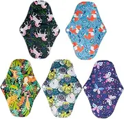 TOVINANNA Sanitary Pads Pcs Bamboo Charcoal Reusable Folding Pads Practical Panty Liners for Women Leak Washable