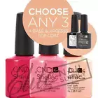 CND SHELLAC - 7.3ml - Any 3 Colours + Base + XPRESS5 Top + FREE Remover Wraps