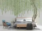 3D Spring Willow Wallpaper Wall Mural Self-adhesive Removable 551