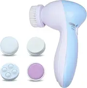 5 In 1 Electric Face Brush Facial Cleansing Brush Face Washing Device Handheld Facial Cleaner Battery Powered Makeup Removal Tool BBZY