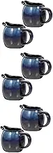 3sets Ceramic Milk Frothing Pitcher Handle Spout Set Stylish for Tea Sauce Serving 2pcs*3