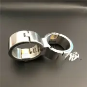 Stainless Steel Connect Lock Handcuffs Bandage Wrist Cuffs Restraints Shackles