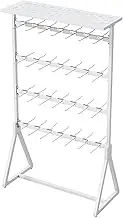 Multifunction Retail Display Stand, 4 Tier Boutique Clothing Store Commercial Shelves, Large Capacity Slippers Underwear Bra Socks Accessories Storage Rack, Organizer (Color : White, Size