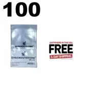 100 COS Crystal Clear Silver Age Thick Comic Book Bags Sealable Flap **1-3 DAYS