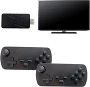 Extreme Mini Game Box with 3000+ Classic Games Babibubary Plug and Play Game Console with 2 Wireless Controller Retro Game Stick 32 bit with 8 emulators for TV Great Gift for Adult Kids