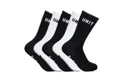 Unit | Mens Hi Lux Socks 5 Pack (Black/White)
