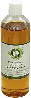 Mustard Oil | Brassica Juncea | Mustard Seed Oil | Unrefined | For Hair Growth | For Skin | For Massage | 100% Pure Natural | Cold Pressed | 100ml | 3.38oz By R V Essential