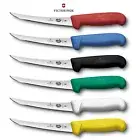 New VICTORINOX Fibrox Boning Knife 15cm Curved Narrow Blade Red Blue