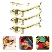 4 Pcs Cutlery Rest Chopstick Dachshund Prevent Utensil Rolling