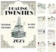 2025 Roaring Twenties Taylor Calendar Wall Calendar, TS Wall Calendar With Tyler's Music Quotescalendar, 12 Monthly Calendar Planner, Music Lover Gifts