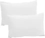 BIUDECO 2 Pack Kids Pillowcases White Small Pillow Cover Travel Pillow Case for Toddlers and Children's Bed