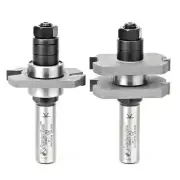 Amana Tool 55407 2-PC Carbide Tipped T&G Router Bit Set for 1/2-3/4 Material